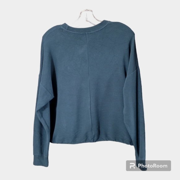 ❤️Desigual green relaxed fit cropped sweatshirt with graphic panel - Picture 5 of 12